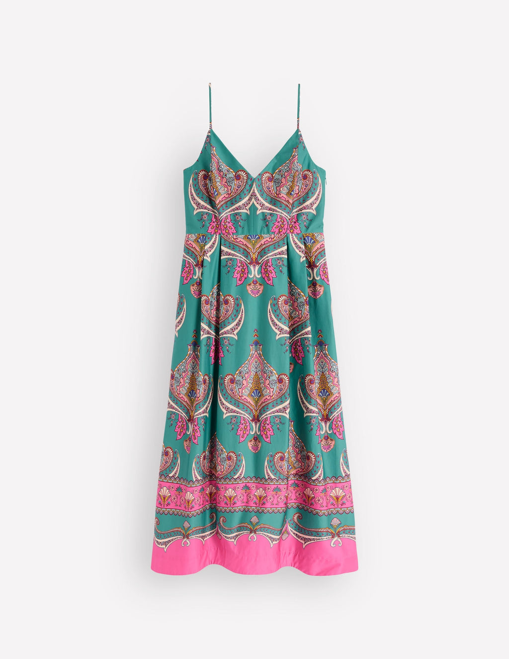 Empire Poplin Occasion Dress-Aurora Blue,  Ornamental Charm